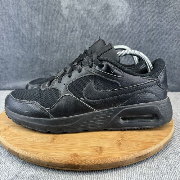 Nike Air Max Shoes Mens Size 9.5 Black Basketball Mesh...